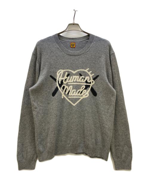 【入手困難】ヒューマンメイド　カウズコラボ　カシミヤニット　XL 中古・古着通販】HUMAN MADE (ヒューマンメイド) KAWS (カウズ) 23AW