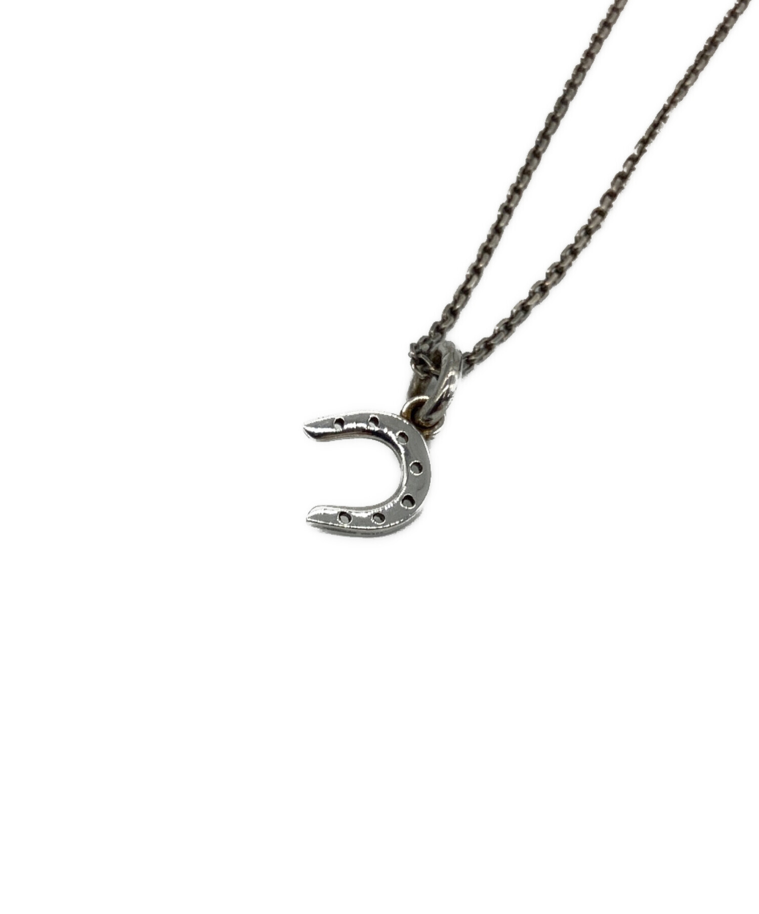 HERMES エルメス ホースネックレス 未使用新品 中古・古着通販】HERMES (エルメス) ネックレス ホースシュー シルバー