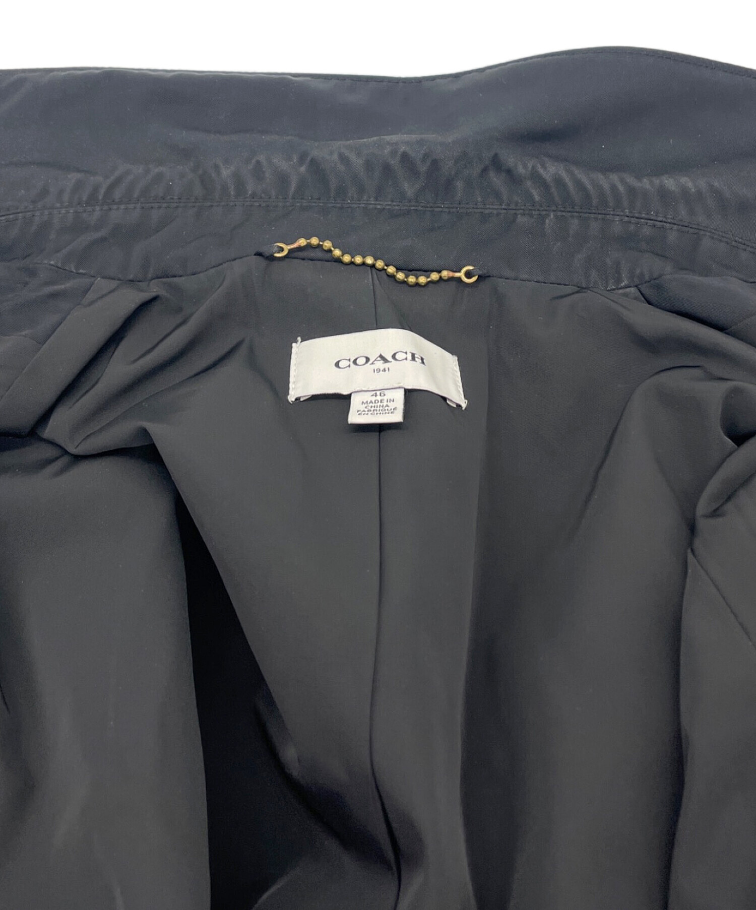 中古・古着通販】COACH (コーチ) ジャケット ブラック サイズ:46