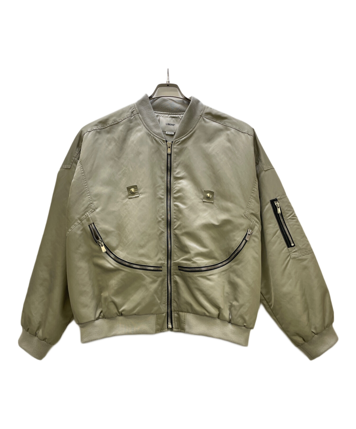 中古・古着通販】LIBERE (リベーレ) CHUCKLE MA-1 JACKET グレー