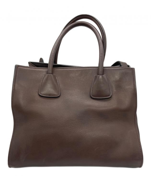 中古・古着通販】PRADA (プラダ) 2WAYバッグ ブラウン｜ブランド・古着