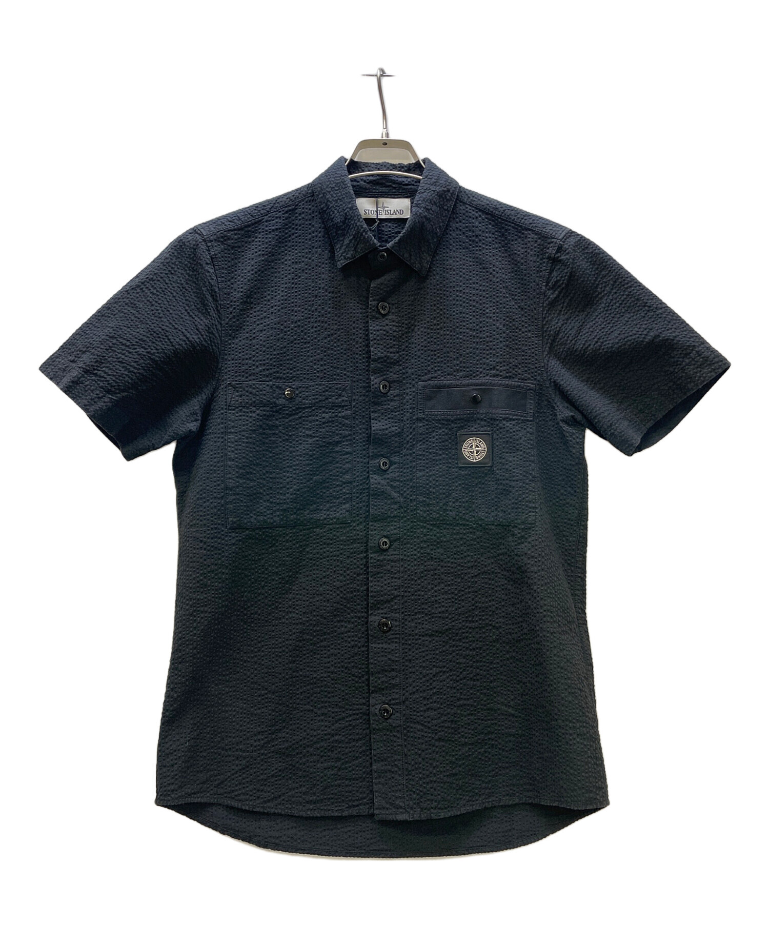 中古・古着通販】STONE ISLAND (ストーンアイランド) 半袖シアサッカー 