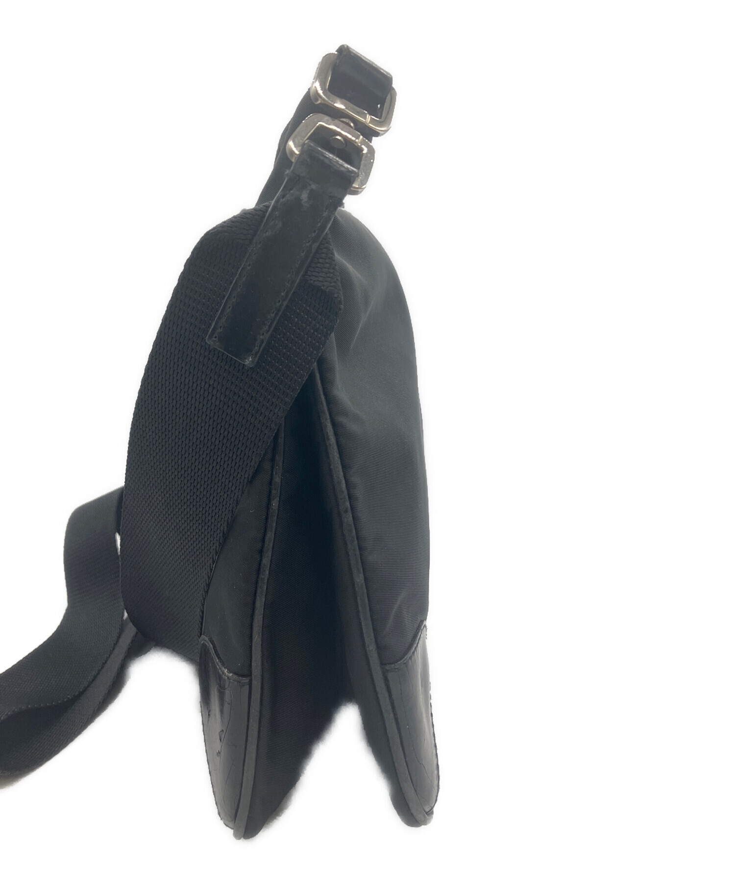 中古・古着通販】PRADA (プラダ) ナイロン ショルダーバッグ ブラック
