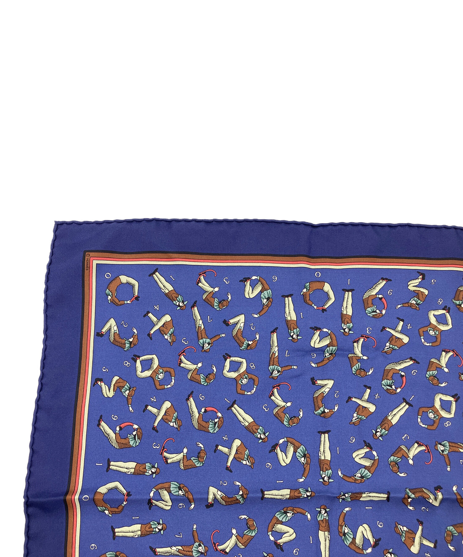 中古・古着通販】HERMES (エルメス) カレ45 ナンバー シルクスカーフ