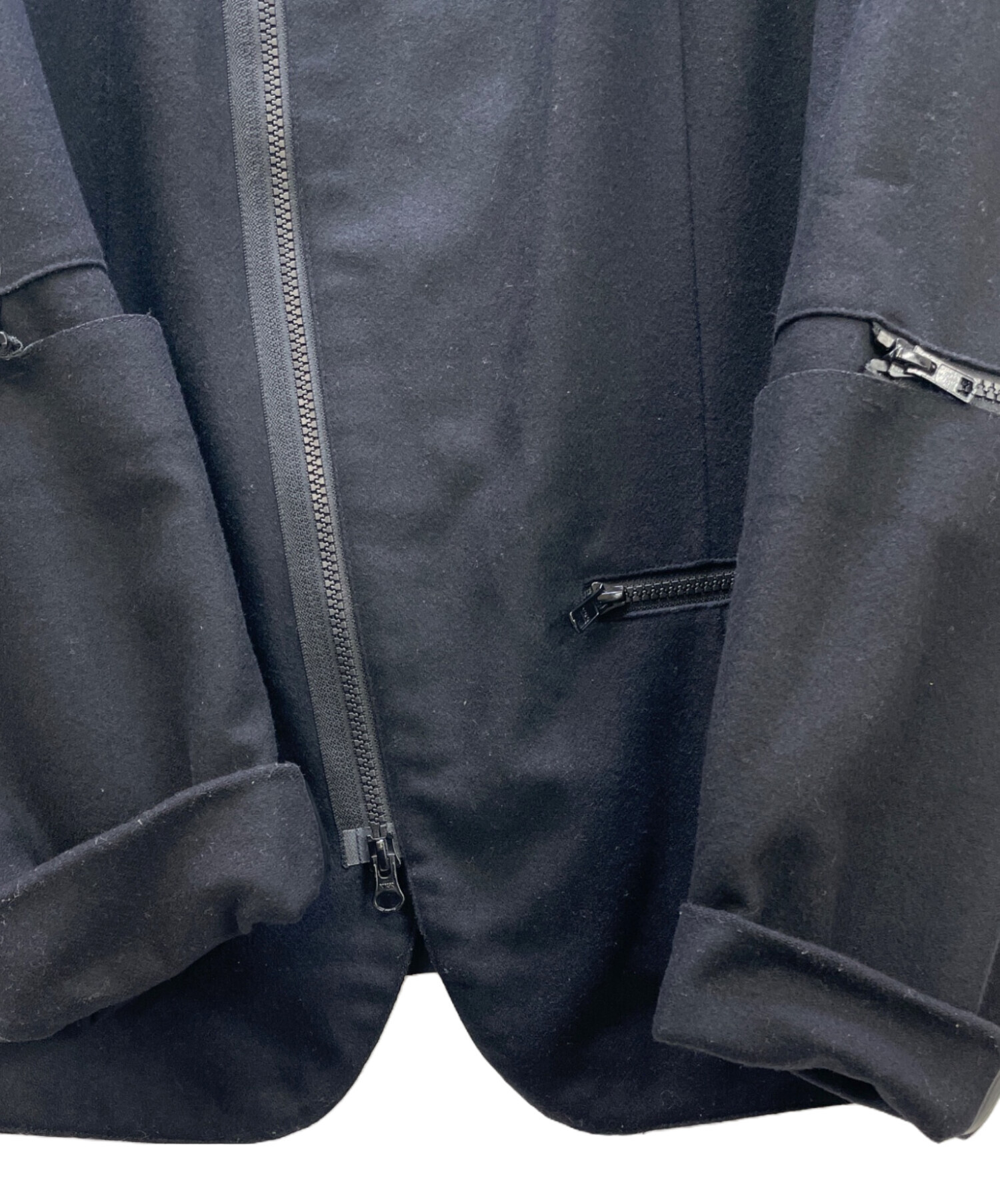 中古・古着通販】Y-3 (ワイスリー) ダブルジップジャケット ブラック 