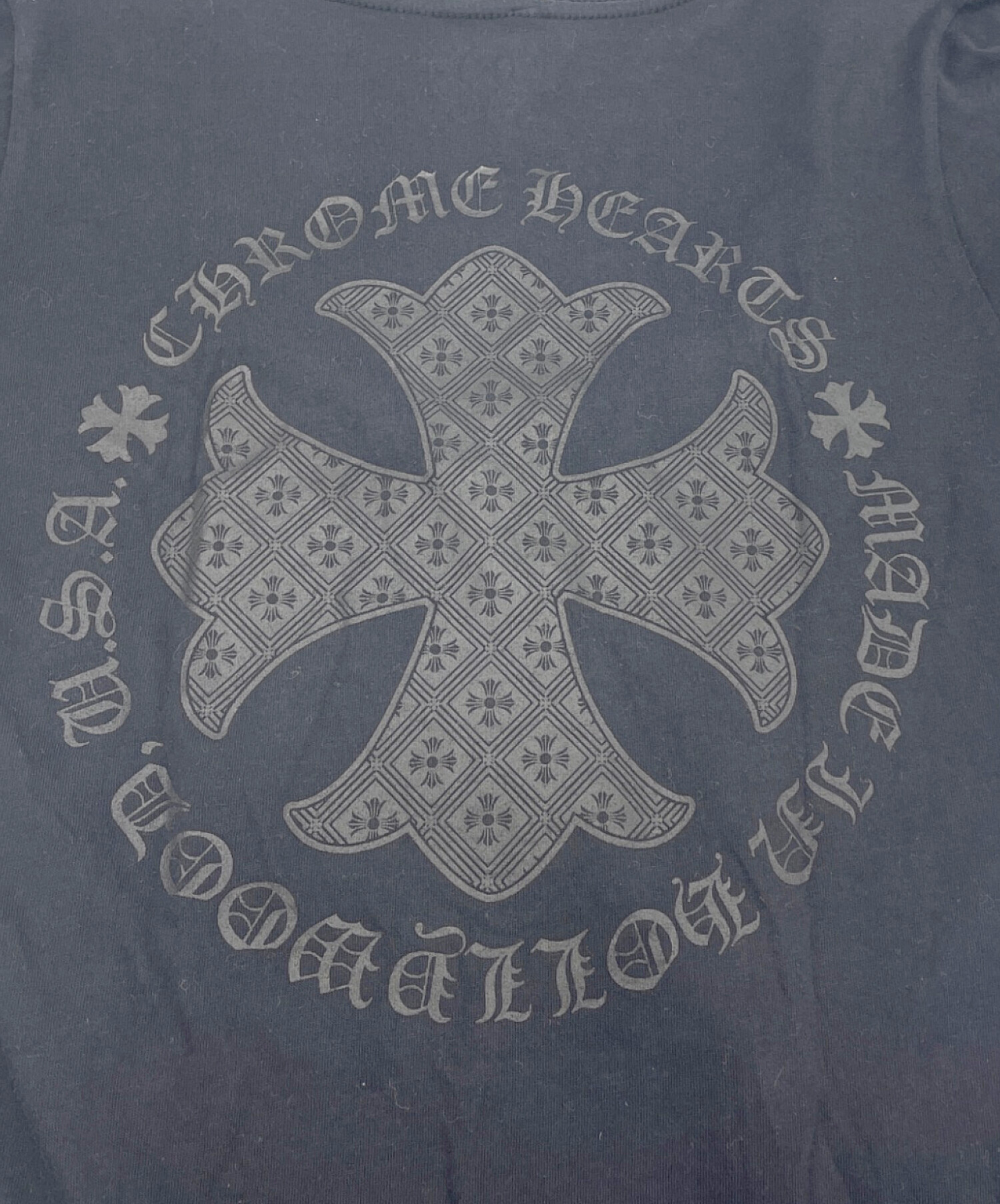 中古・古着通販】CHROME HEARTS (クロムハーツ) VネックTシャツ 