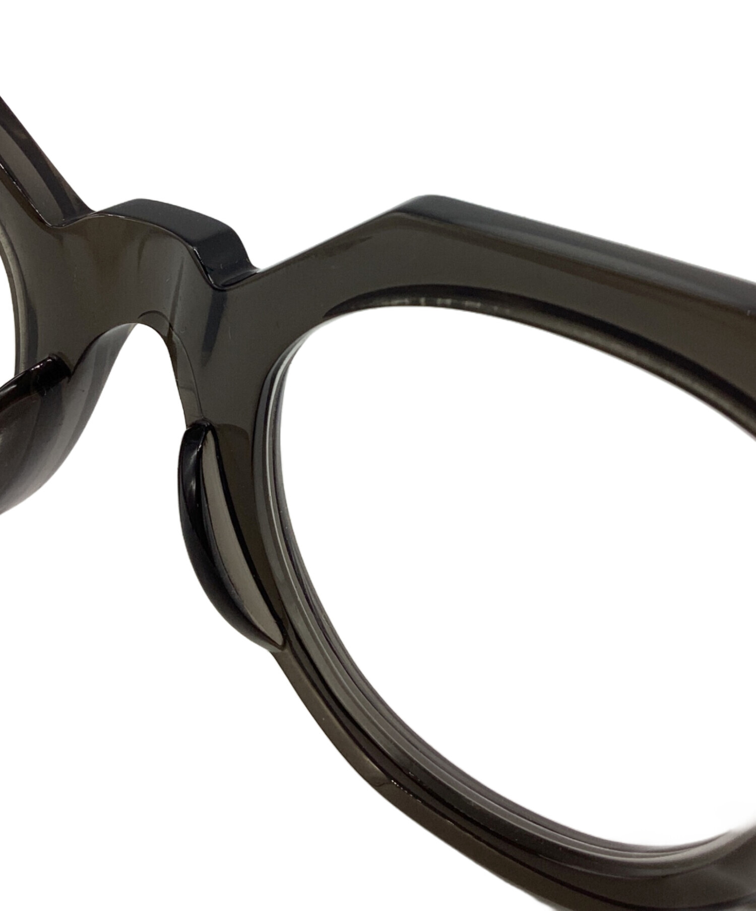 中古・古着通販】guepard (ギュパール) 伊達眼鏡 ブラウン｜ブランド