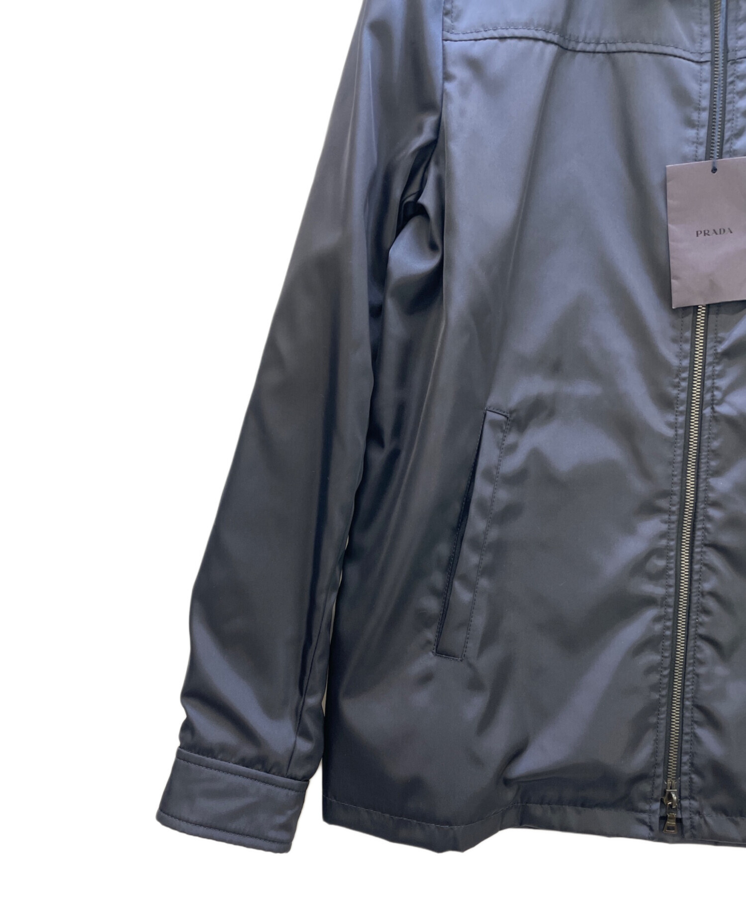 中古・古着通販】PRADA (プラダ) ナイロンジャケット ブラック サイズ 
