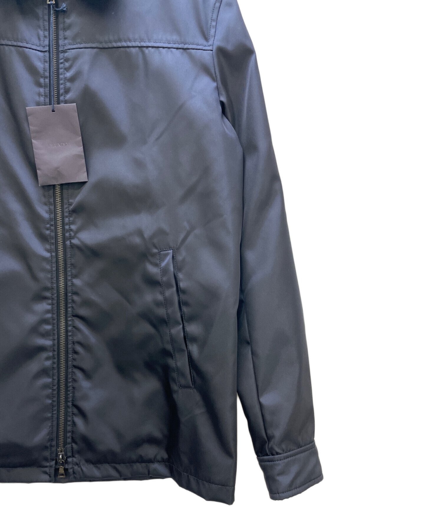 中古・古着通販】PRADA (プラダ) ナイロンジャケット ブラック サイズ