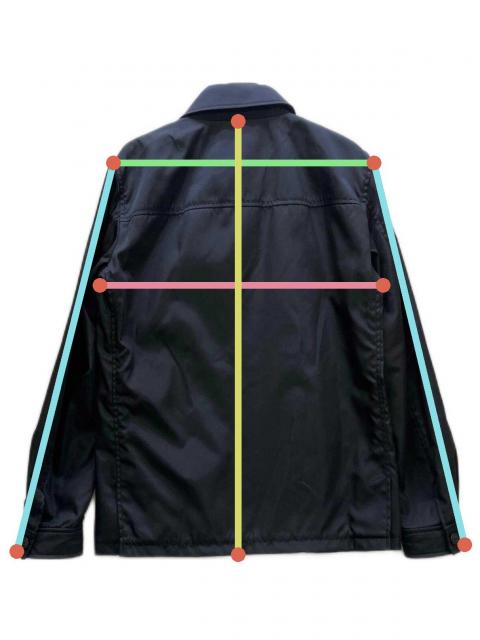 中古・古着通販】PRADA (プラダ) ナイロンジャケット ブラック サイズ