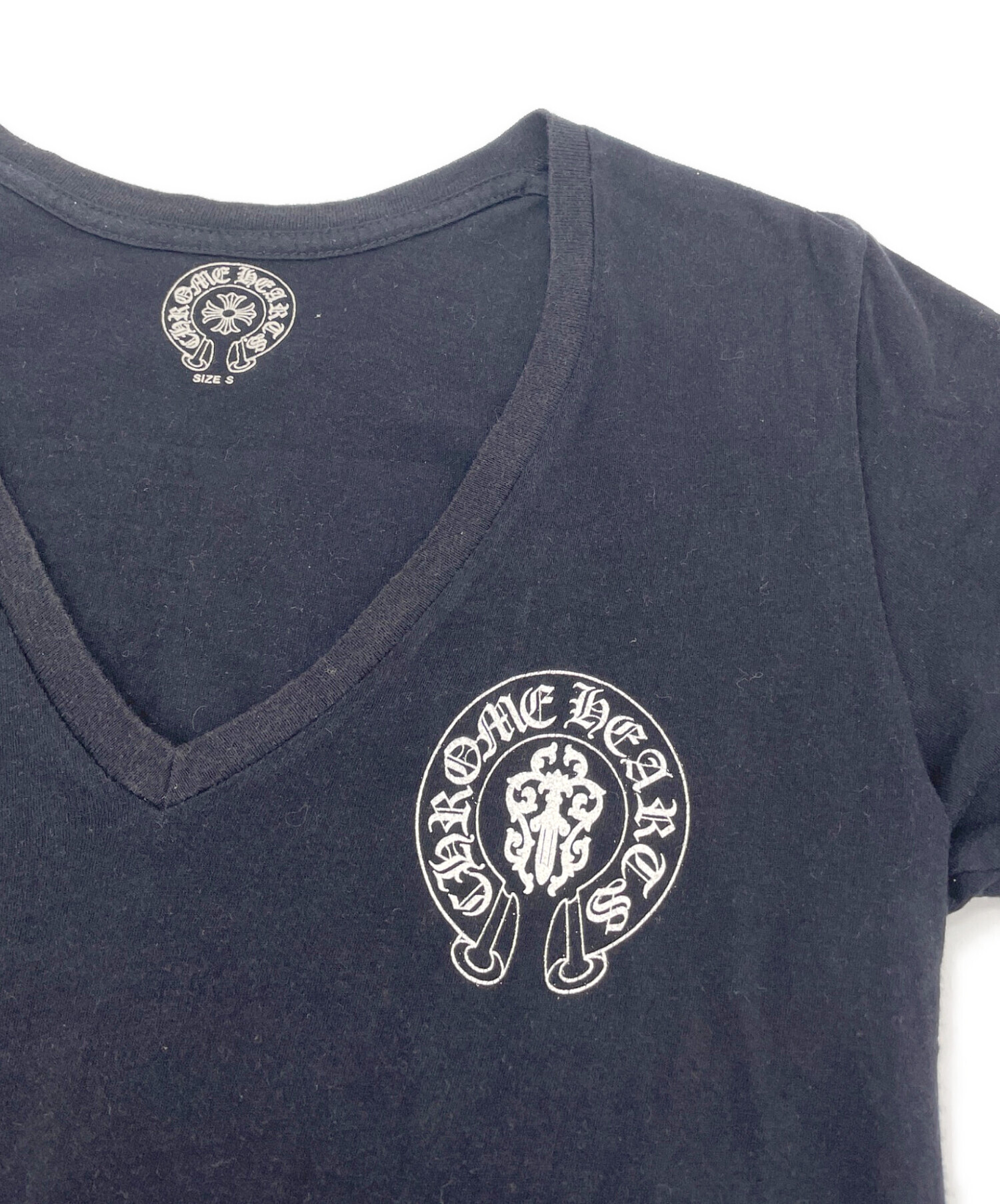 中古・古着通販】CHROME HEARTS (クロムハーツ) プリントVネックT