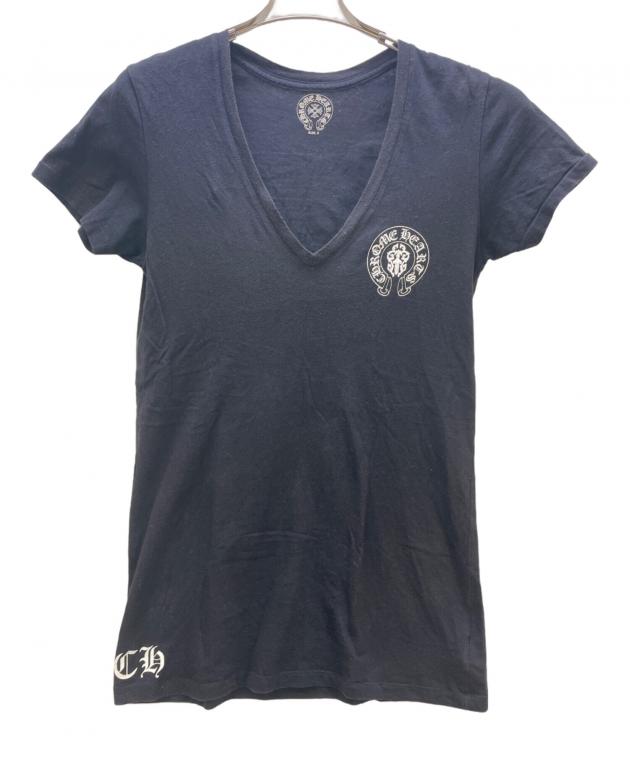 CHROME HEARTS ブラック Vネック Tシャツ S CHROME HEARTS ブラック Vネック Tシャツ S