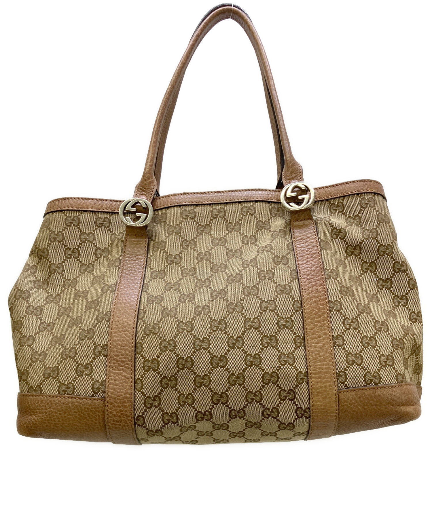 中古・古着通販】GUCCI (グッチ) トートバッグ ミスGG 総柄 ベージュ 