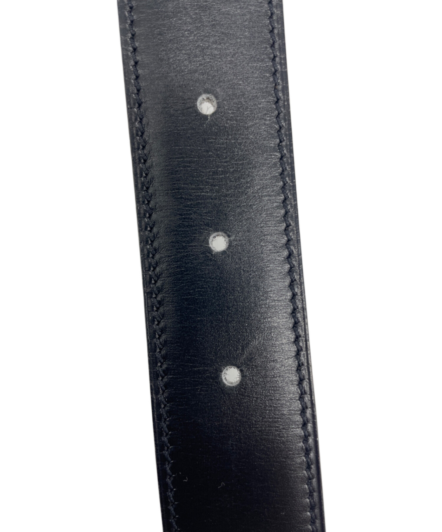 中古・古着通販】HERMES (エルメス) リバーシブルベルト ブラック