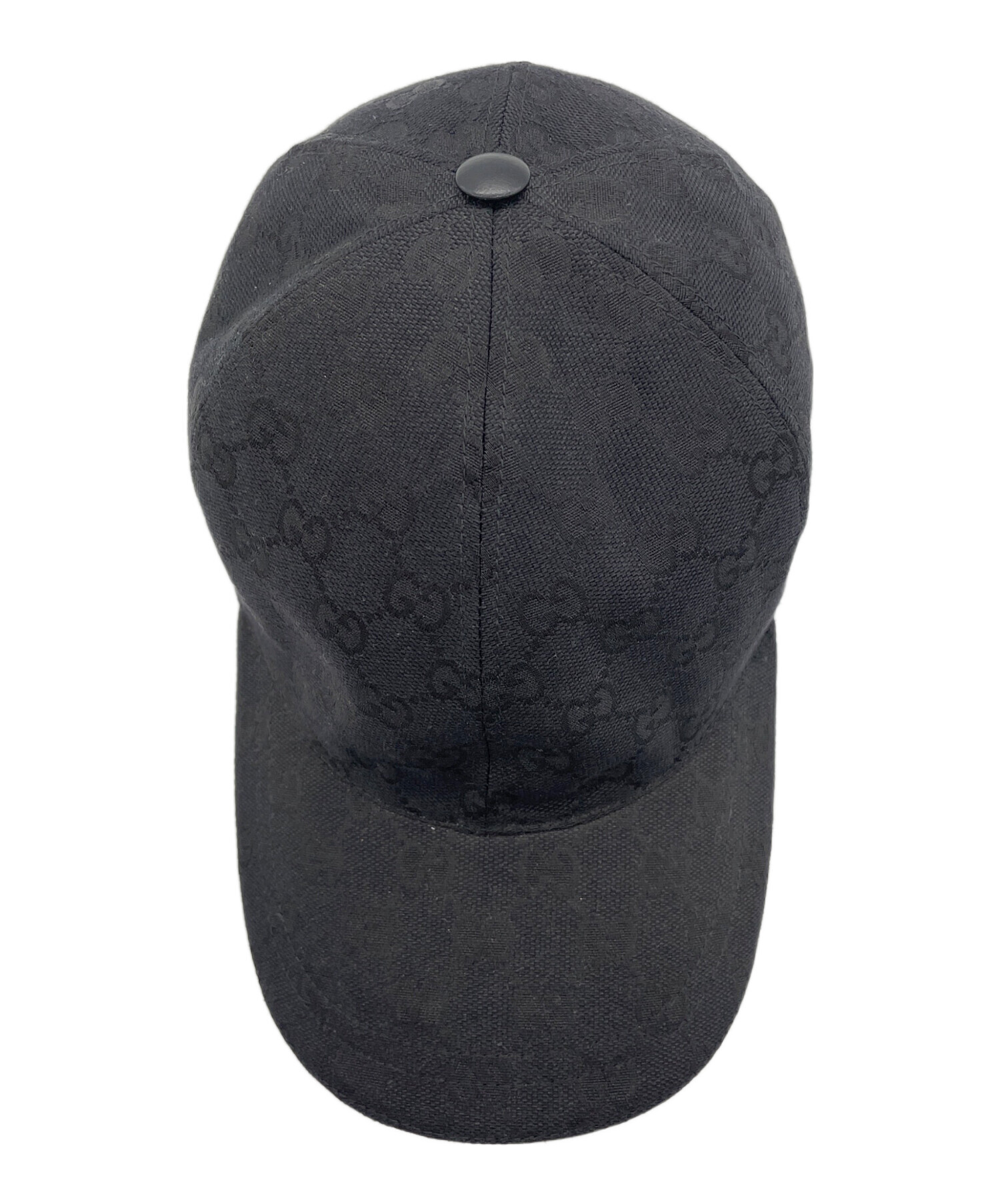 中古・古着通販】GUCCI (グッチ) GGベースボールキャップ ブラック 