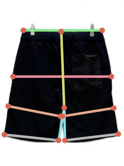中古・古着通販】PRADA (プラダ) スウェットショートパンツ ブラック
