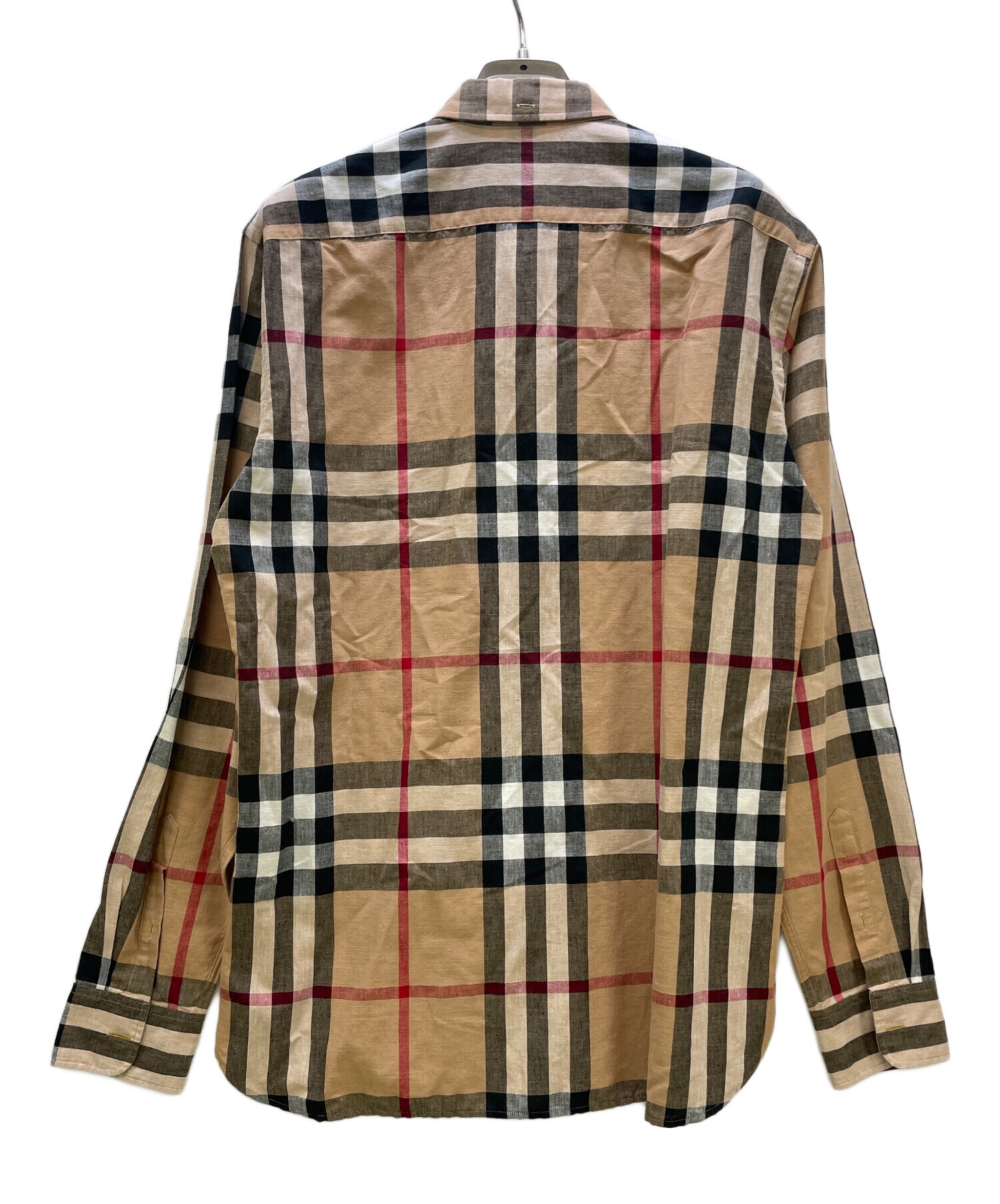 BURBERRY バーバリー ヴィンテージ 長袖シャツ サイズ15BR 総柄 比翼 ブラウス ブランド古着【中古】20251009/RA6255 BURBERRY - BURBERRY バーバリー ヴィンテージ 長袖シャツ サイズ15BR
