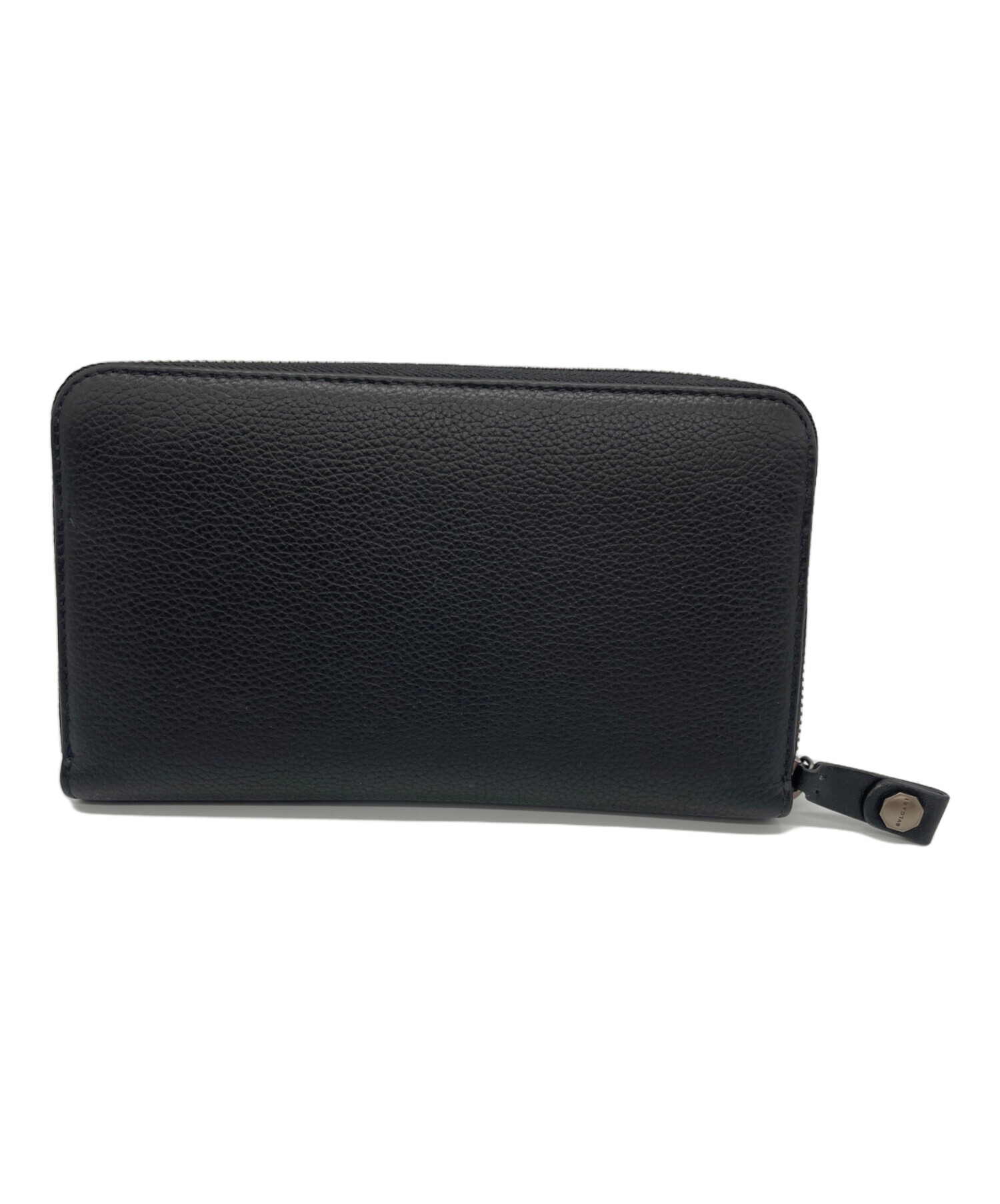 中古・古着通販】BVLGARI (ブルガリ) ラウンドファスナー財布 ブラック 