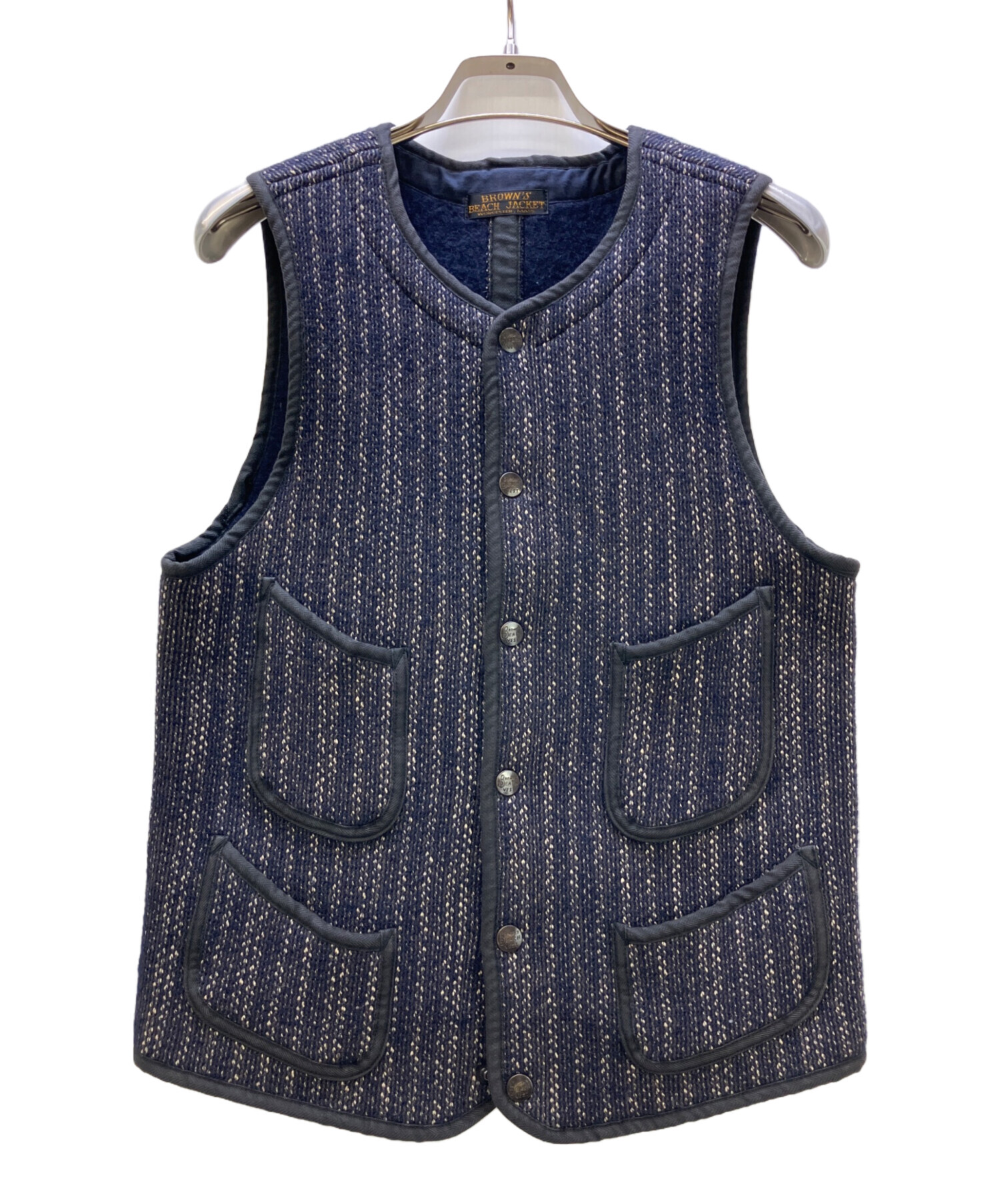 ブレイブリー別注刺し子ベスト（BROWN'S BEACH JACKETタイプ） 中古・古着通販】BROWN'S BEACH JACKET (ブラウンズビーチジャケット