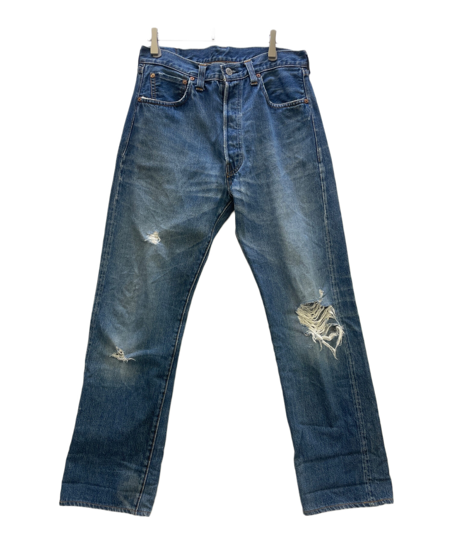 中古・古着通販】LEVI'S (リーバイス) デニムパンツ 501 赤ミミ ボタン