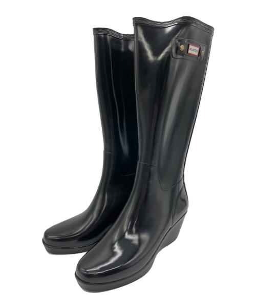 HUNTER レインブーツ(中古) 中古・古着通販】HUNTER (ハンター) ロングレインブーツ パープル