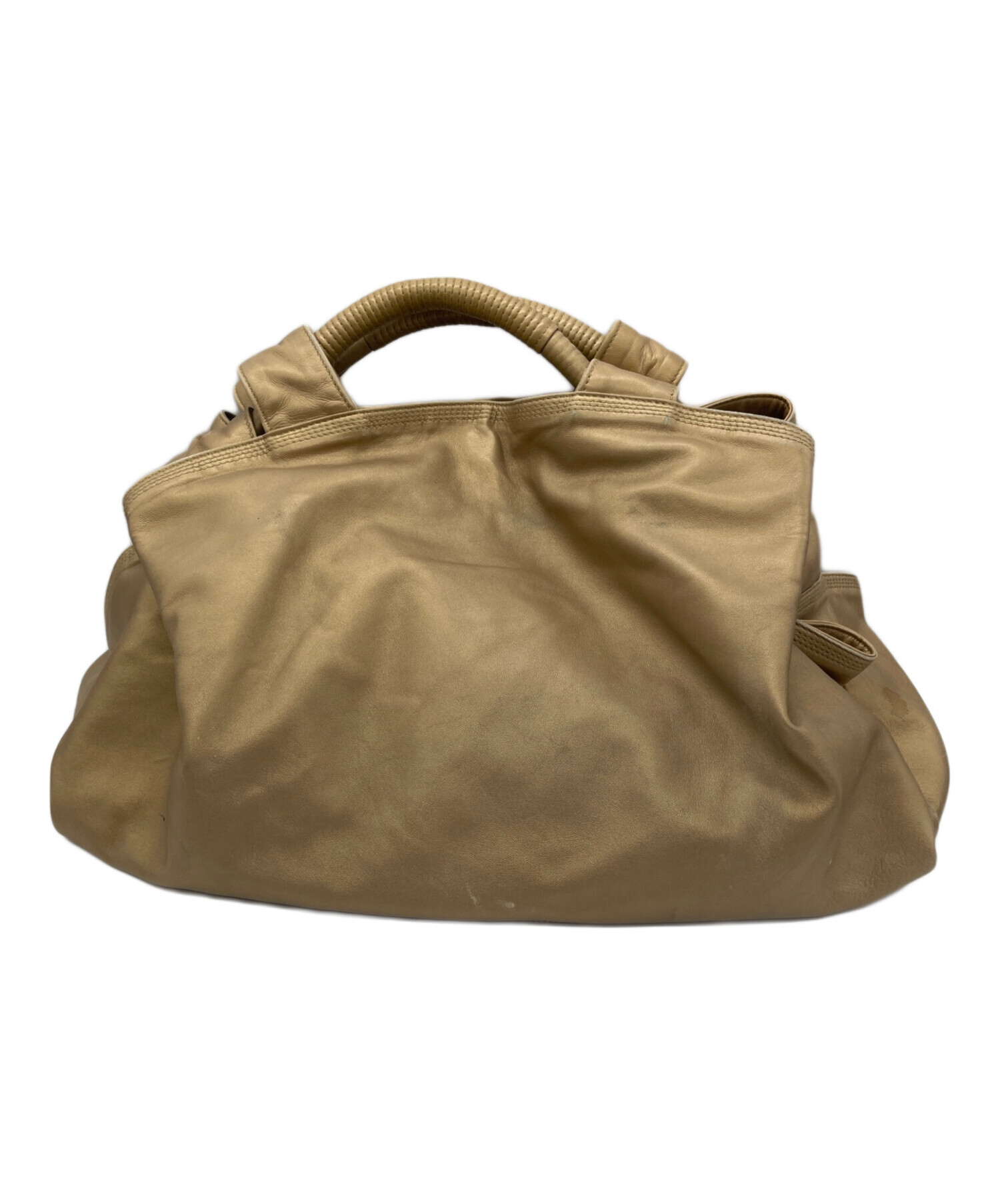 中古・古着通販】LOEWE (ロエベ) ハンドバッグ ナッパアイレ ゴールド 