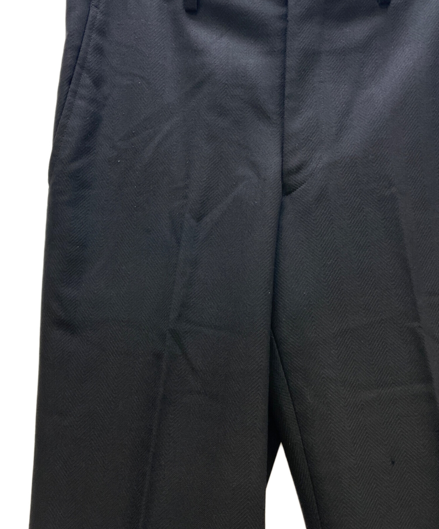 COMME des GARÇONS HOMME PLUS 黒 スラックス 古着 COMME des GARCONS HOMME PLUS スラックス メンズ コムデギャルソン
