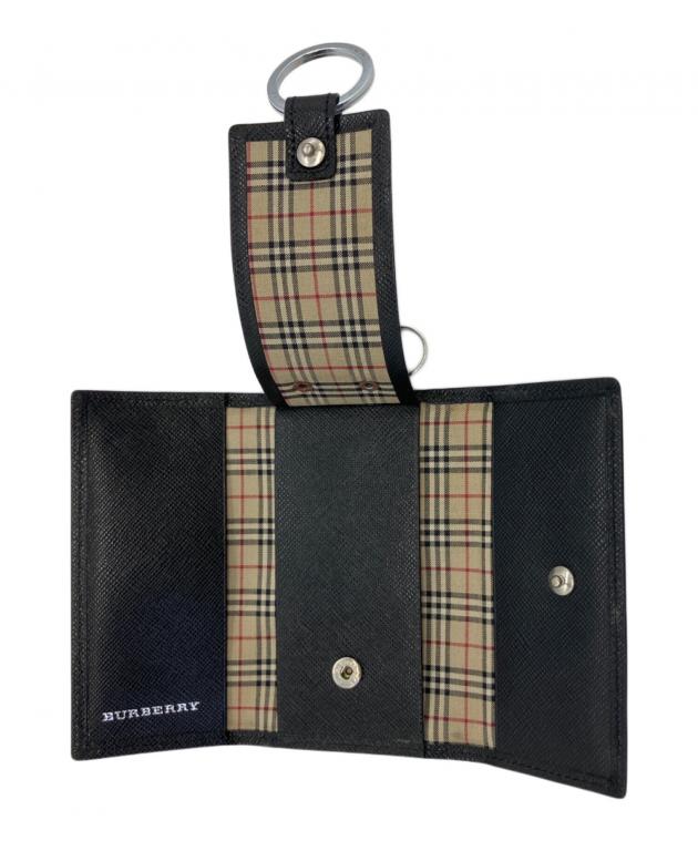 (取引中)BURBERRY  未使用品 キーケース 中古・古着通販】BURBERRY (バーバリー) 4連キーケース ブラック