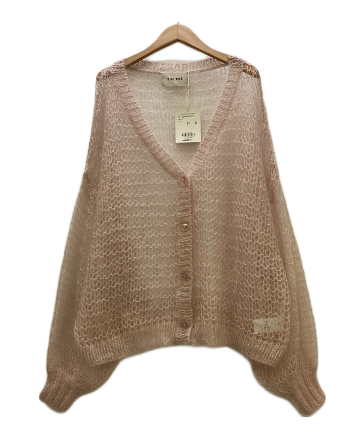 中古・古着通販】the toe (ザ・トゥー) 薄手カーディガン ピンク