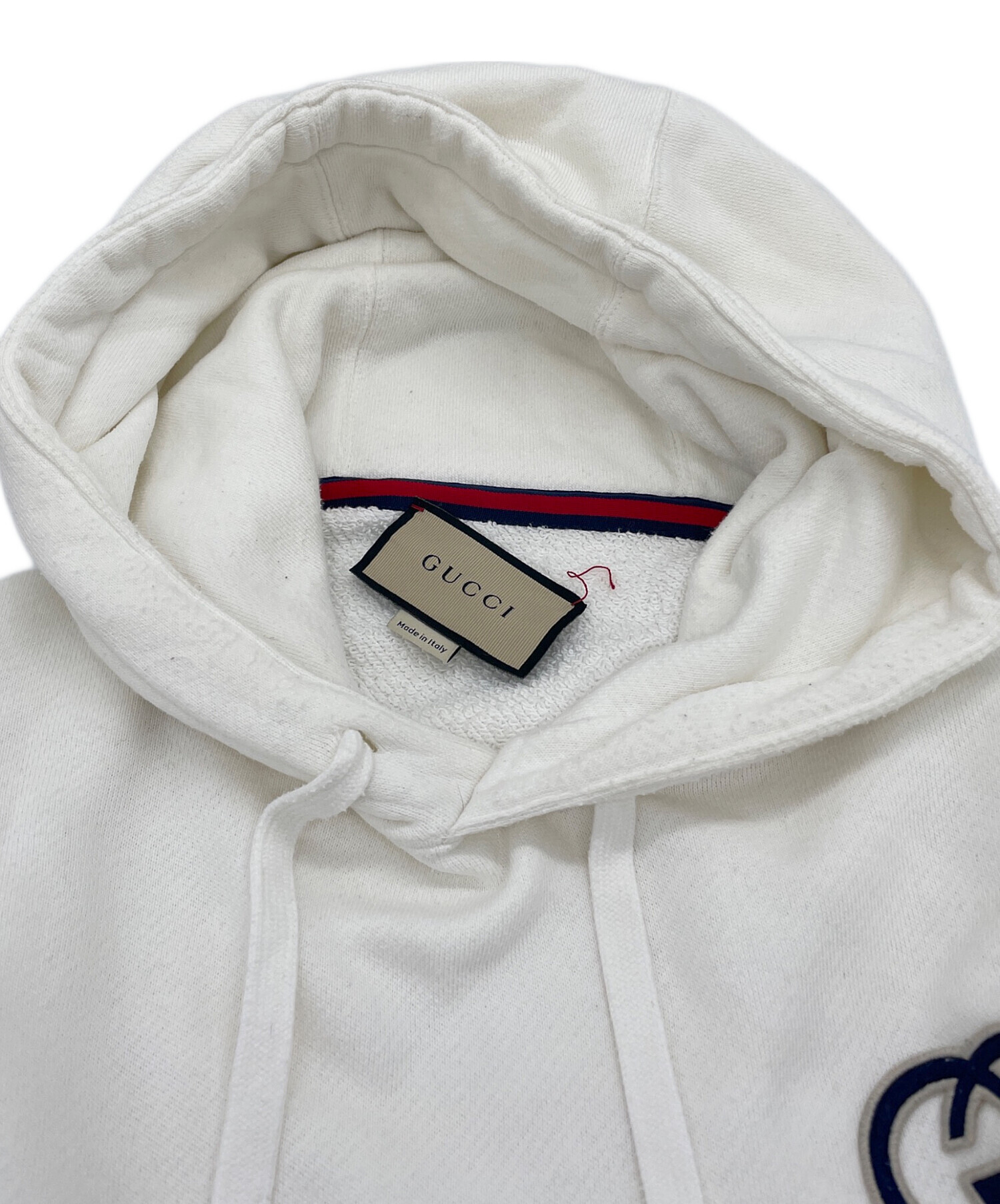 GUCCI ホワイト フード付きパーカー GUCCI ホワイト フード付きパーカー