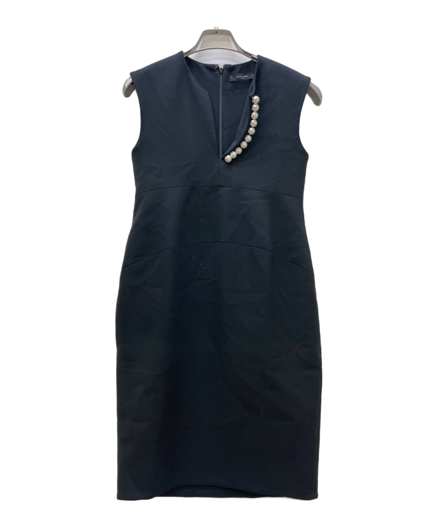ヨーコチャン YOKOCHAN ノースリーブワンピース サイズ36 ネイビー