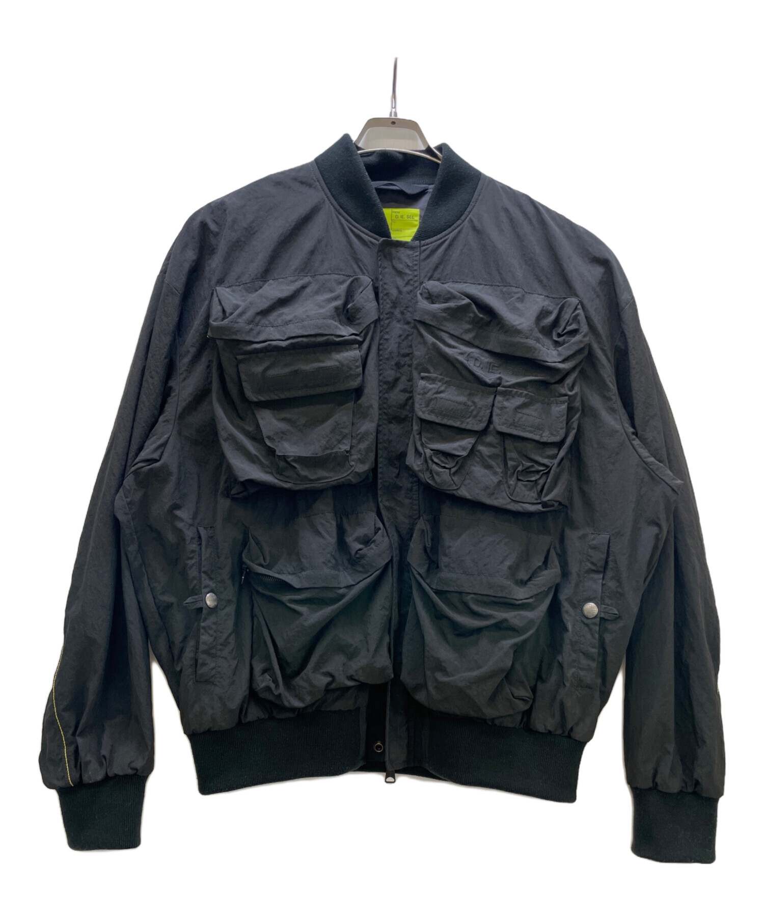 ビンテージ加工美品★Lサイズ　DIESEL　ダブルレイヤード　ボンバージャケット ビンテージ加工美品☆Lサイズ DIESEL ダブルレイヤード ボンバー