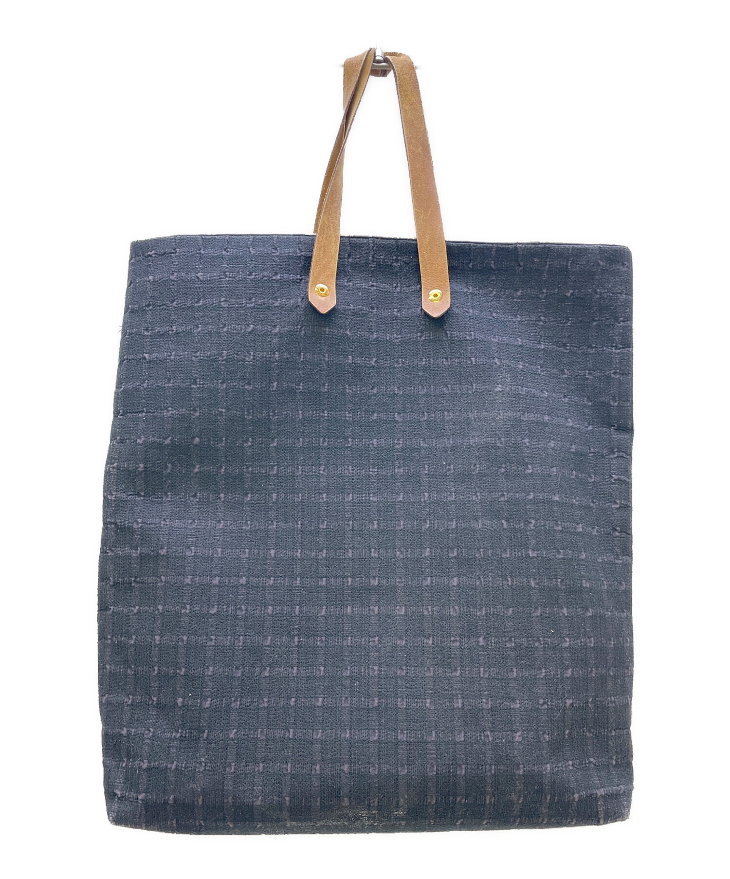 中古HERMESヘルメスアメダGMトートバッグエンジ 中古・古着通販】HERMES (エルメス) トートバッグ アメダバGM ブラック