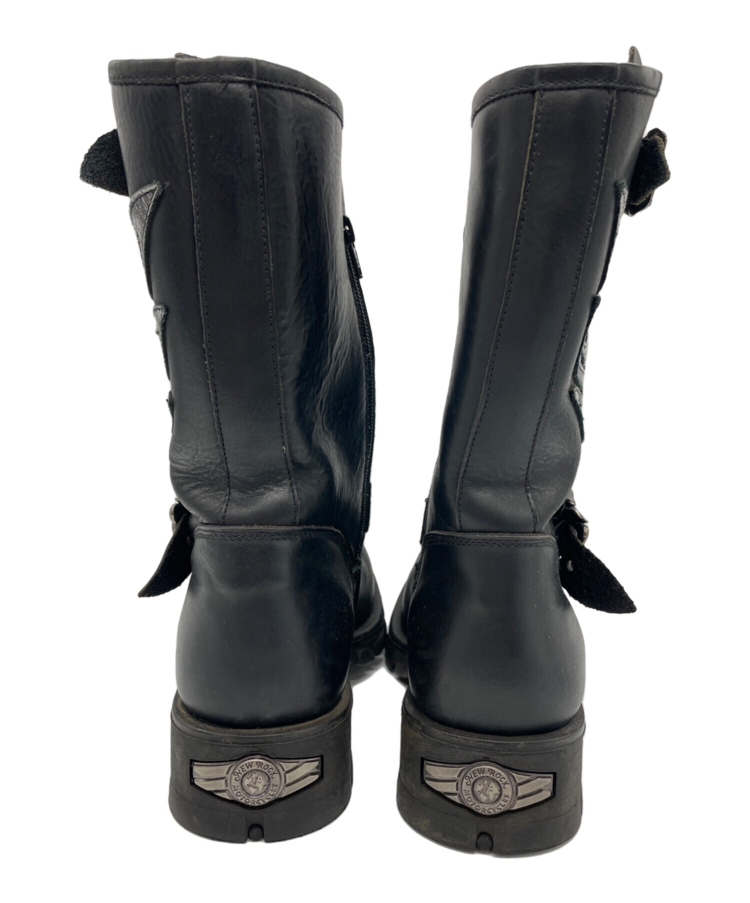 中古・古着通販】NEW ROCK (ニューロック) エンジニアブーツ ブラック