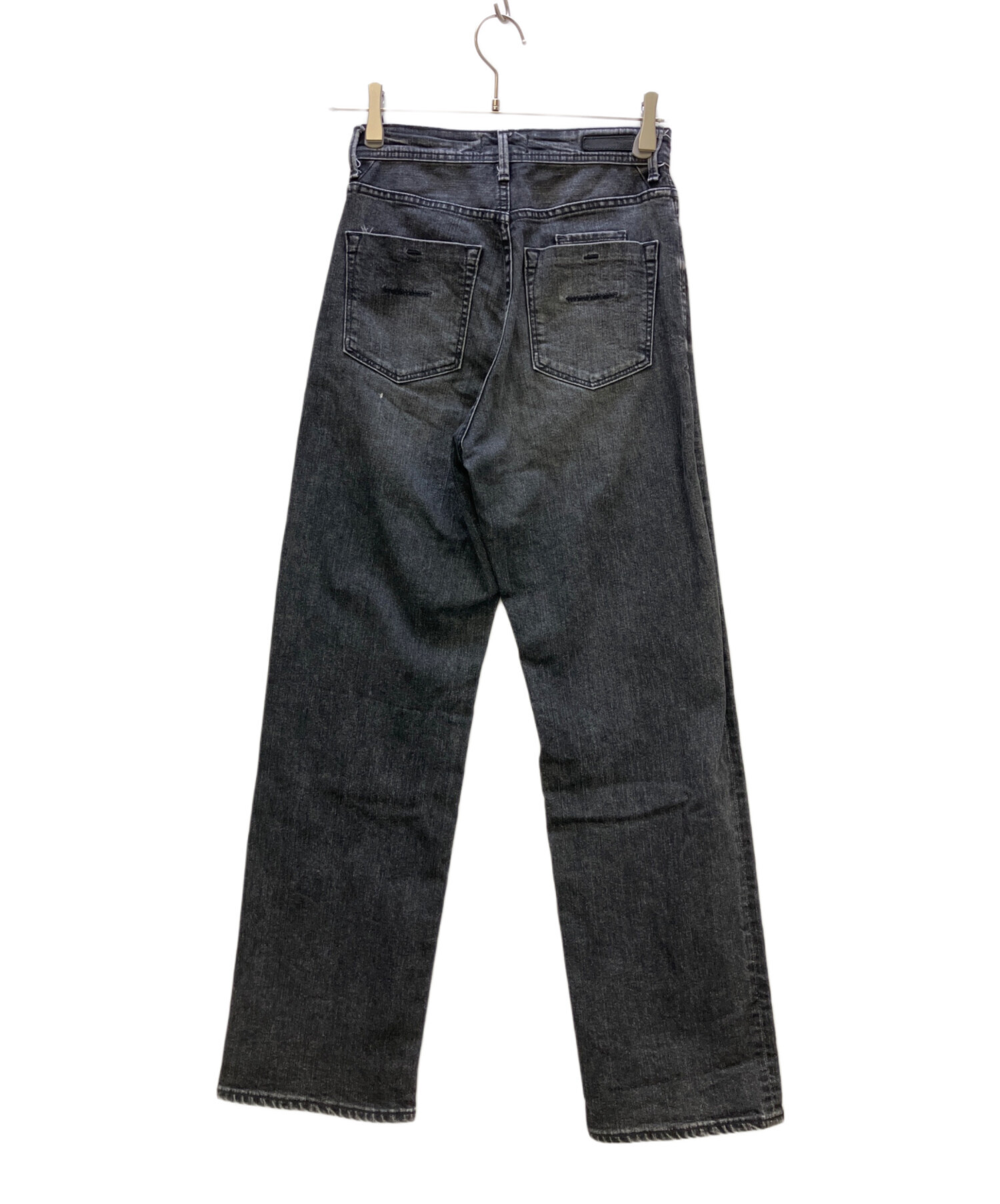中古・古着通販】YANUK (ヤヌーク) ボーイズストレートLEA ブラック