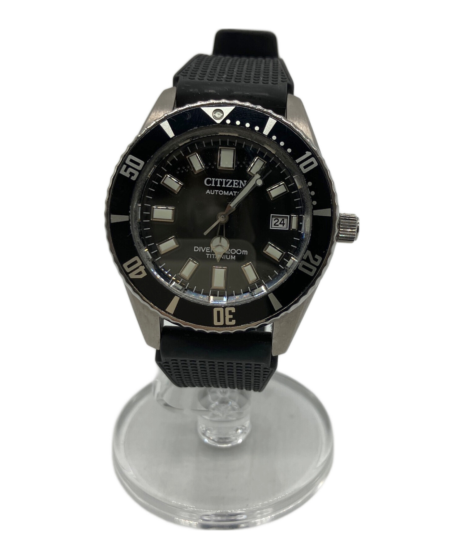 中古・古着通販】CITIZEN (シチズン) ダイバーズウォッチ ブラック