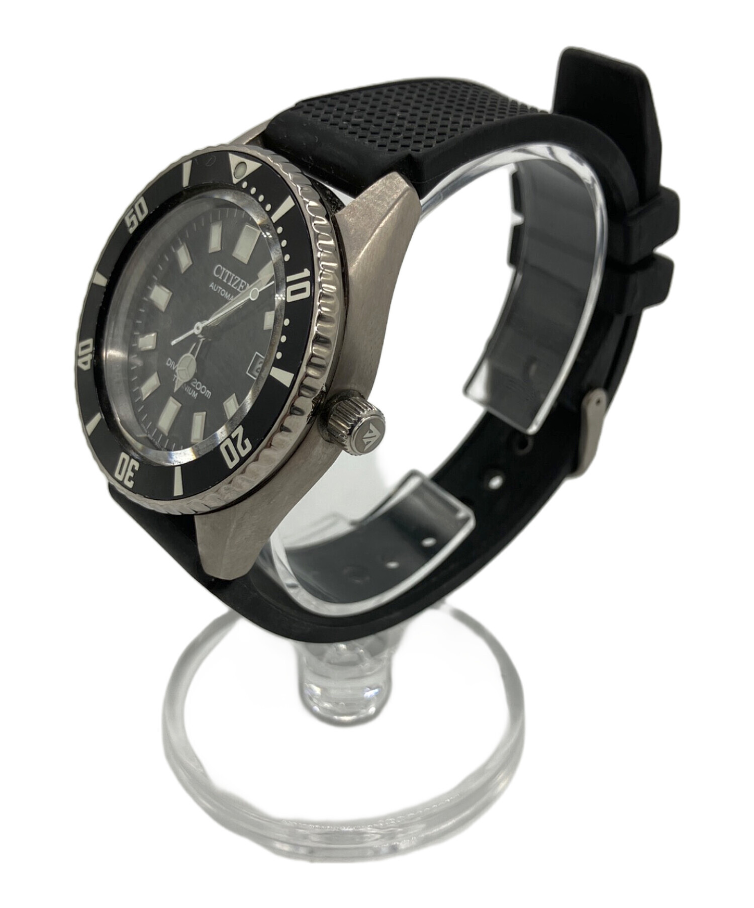 中古・古着通販】CITIZEN (シチズン) ダイバーズウォッチ ブラック