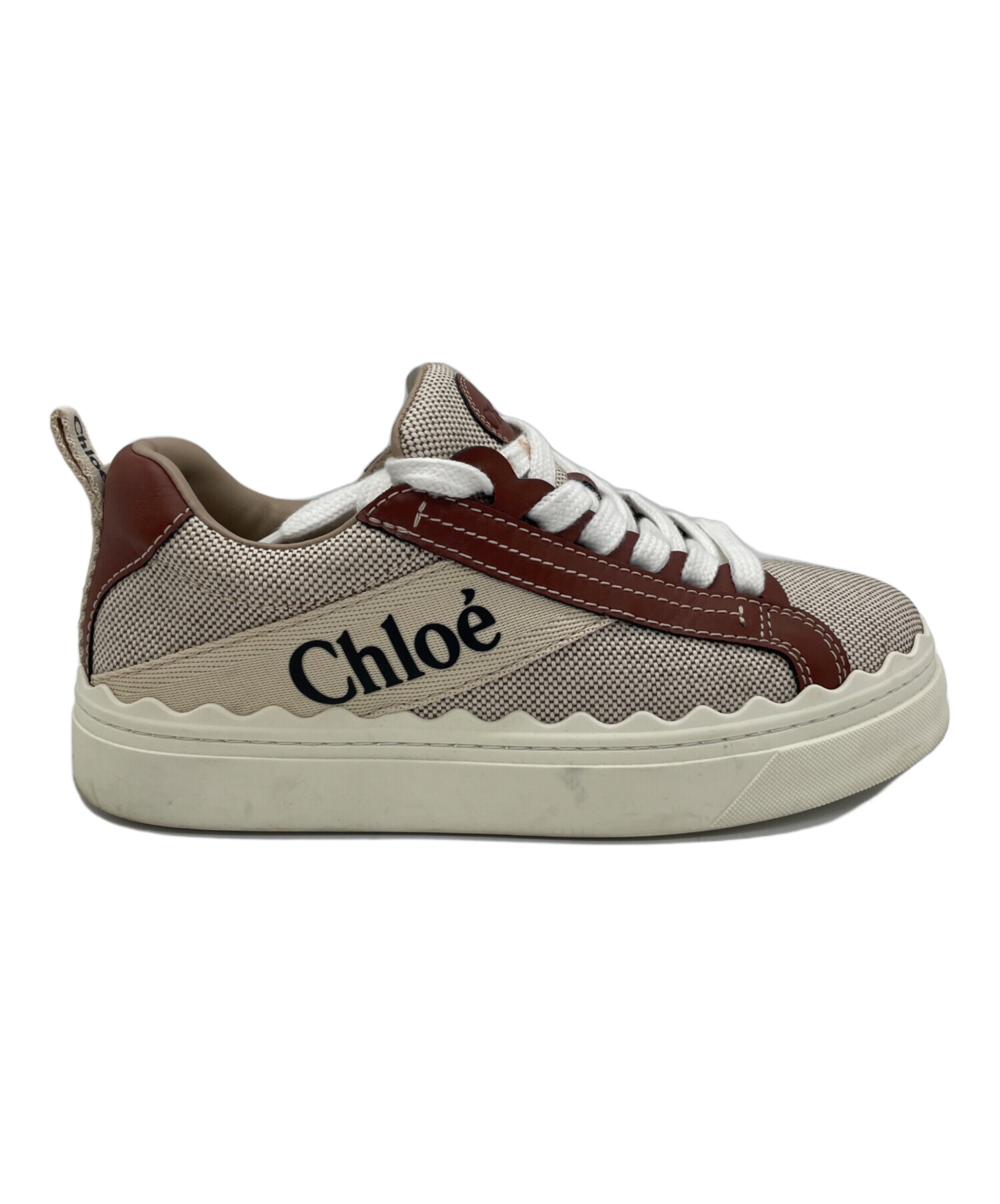 中古・古着通販】Chloe (クロエ) スニーカー ベージュ×ブラウン サイズ 