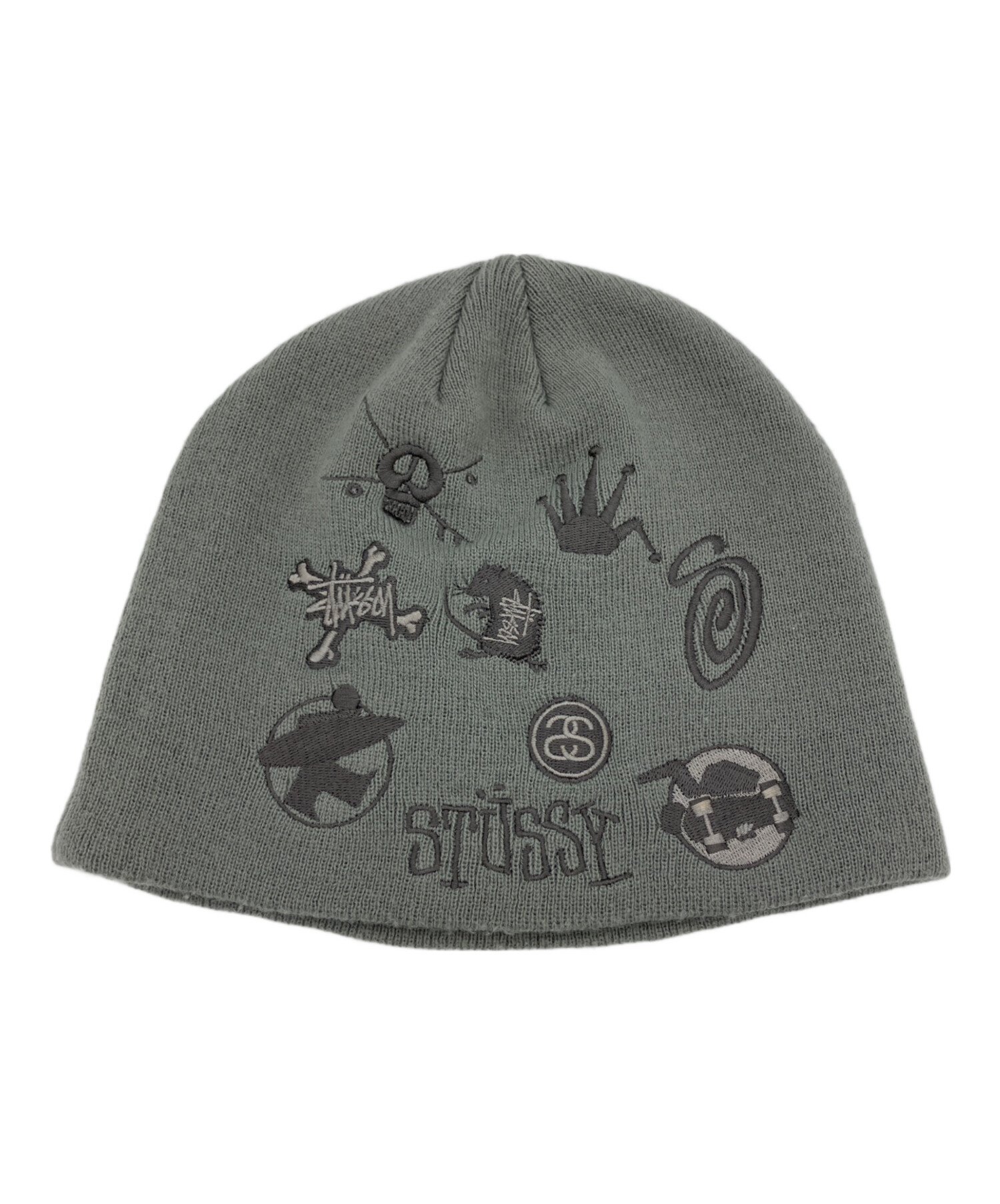 中古・古着通販】stussy (ステューシー) ニット帽 グレー サイズ:Free