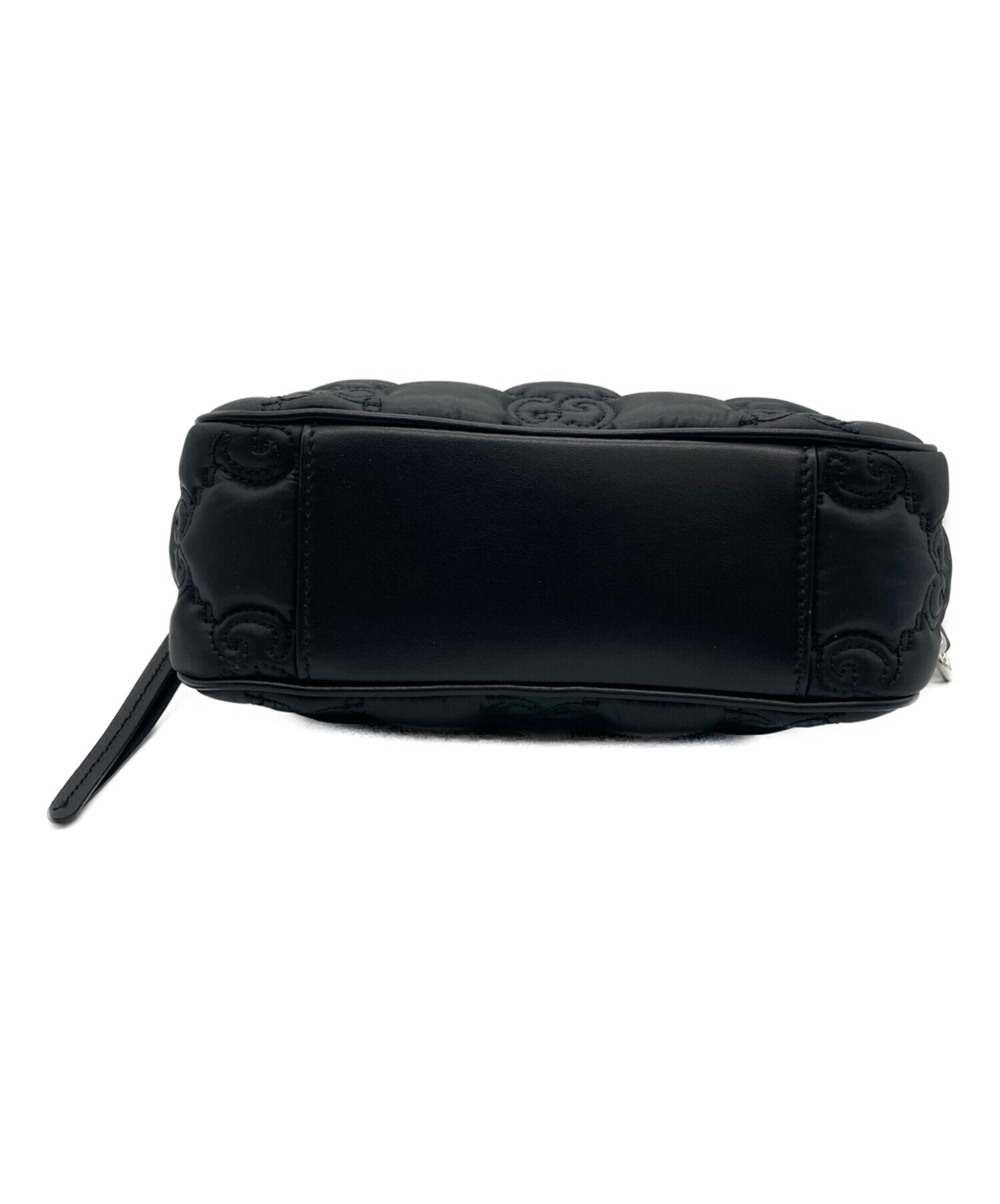 中古・古着通販】GUCCI (グッチ) ナイロンショルダーバッグ ブラック
