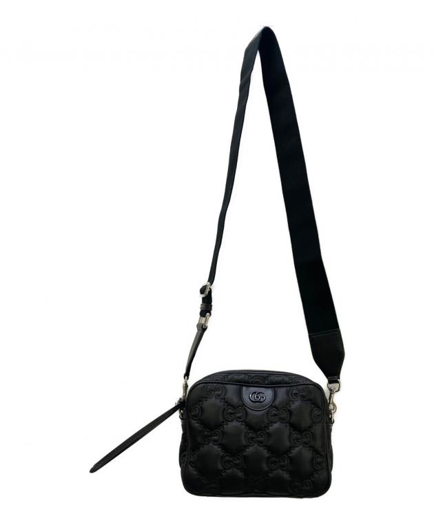中古・古着通販】GUCCI (グッチ) ナイロンショルダーバッグ ブラック