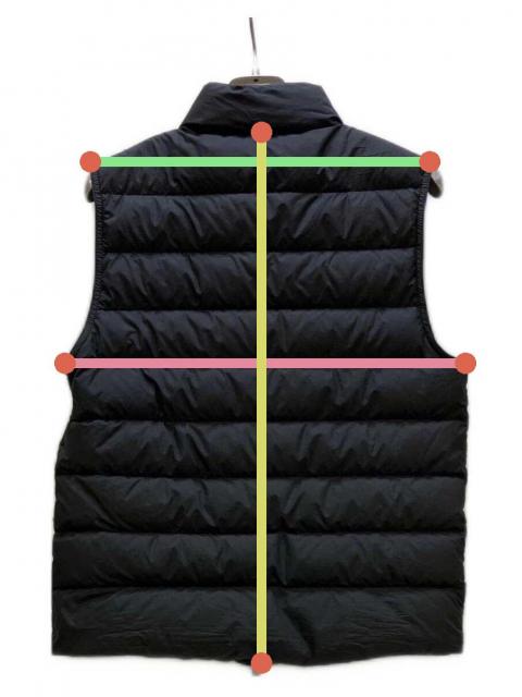 中古・古着通販】MONCLER (モンクレール) ダウンベスト ブラック