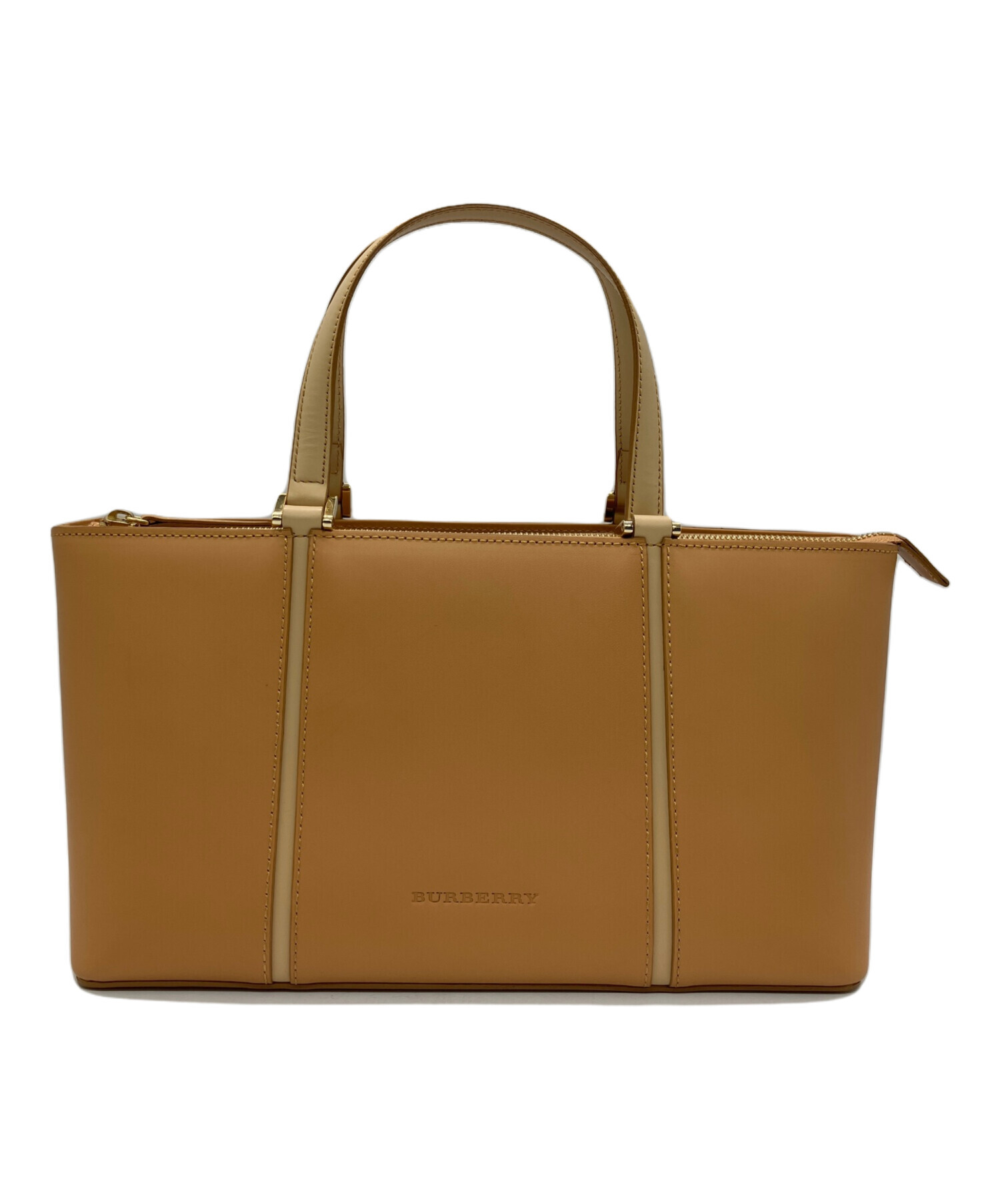 中古・古着通販】BURBERRY (バーバリー) ハンドバッグ ベージュ 