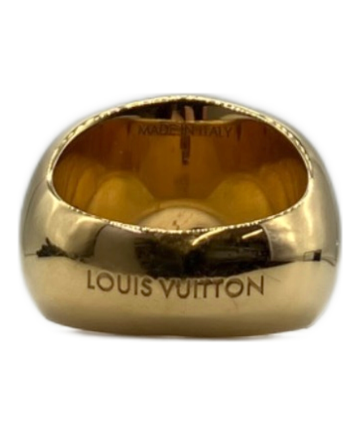 LOUIS VUITTON リング　バーグ　ルイーズ　サークル　ロゴ　ゴールド 中古・古着通販】LOUIS VUITTON (ルイ ヴィトン) リング バーグ