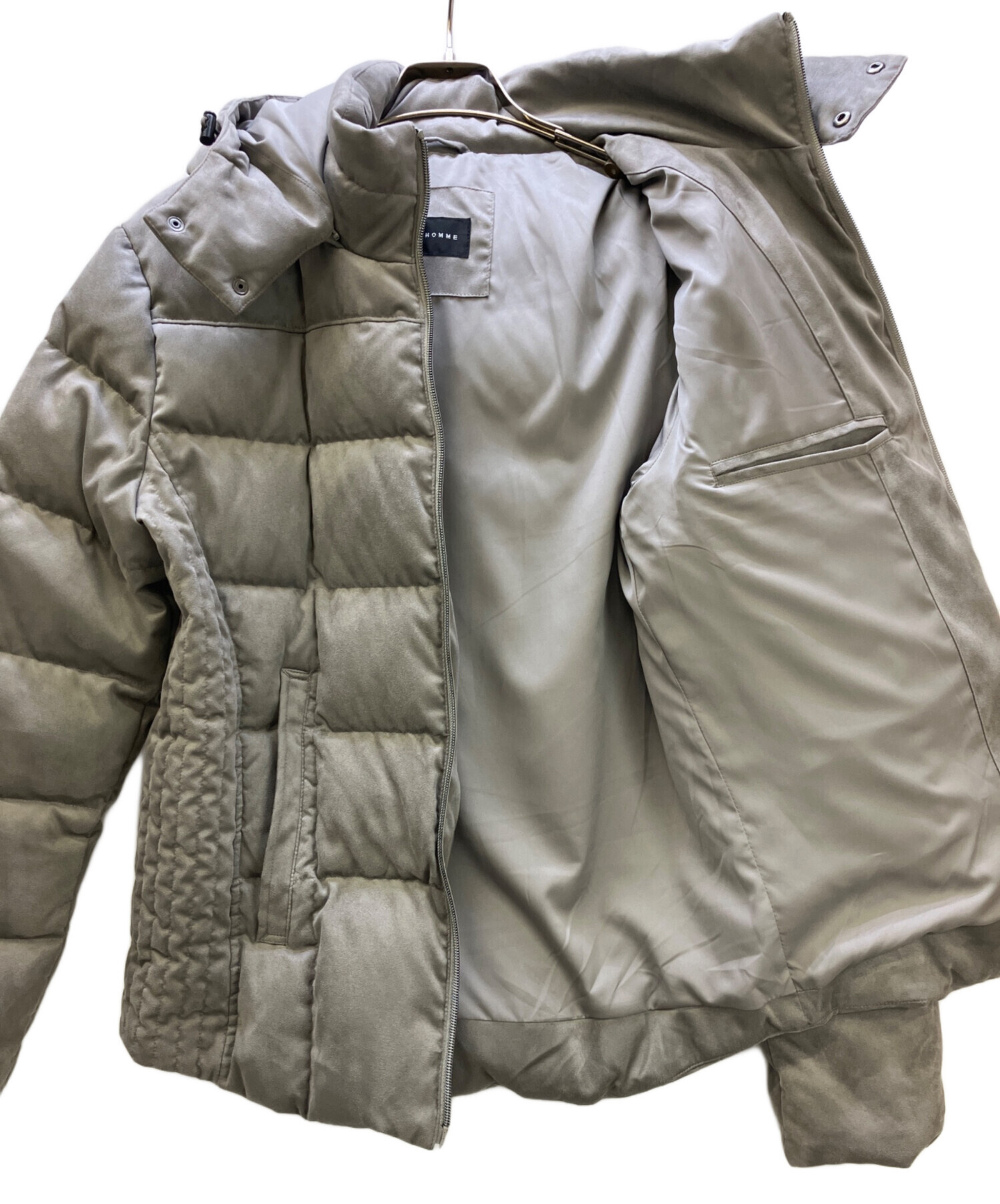 気軽にお買い物 TETE HOMME スエードダウンブルゾン 【公式通販】