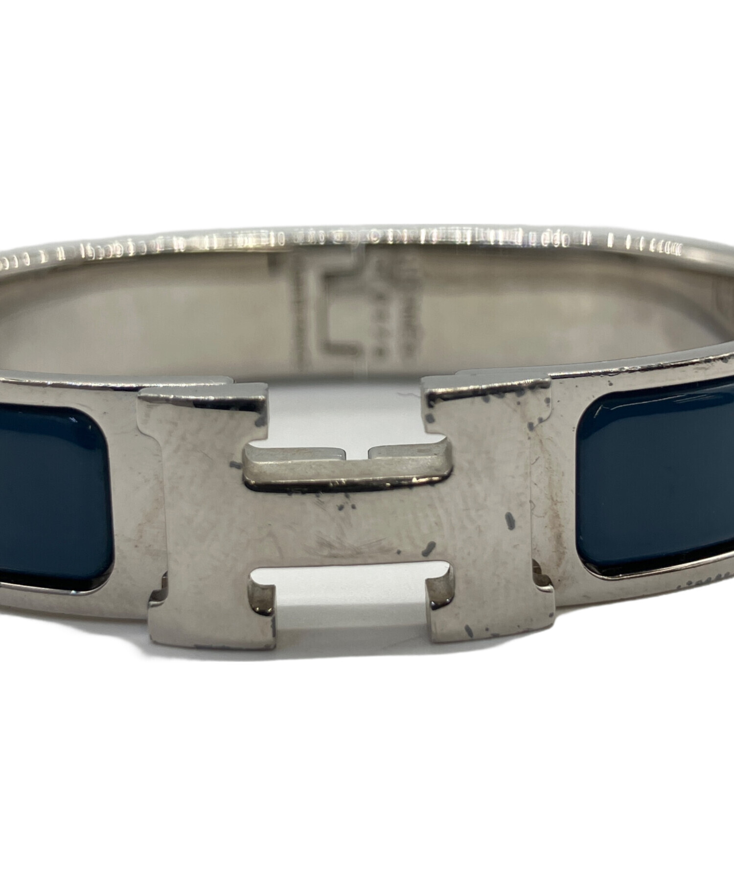 中古・古着通販】HERMES (エルメス) クリックH ブレスレット ブルー