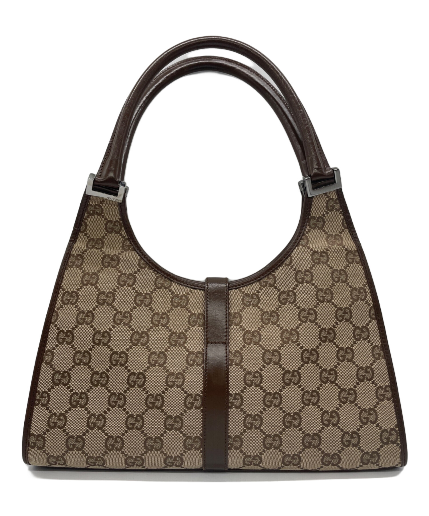 中古・古着通販】GUCCI (グッチ) ハンドバッグ GG ジャッキー ベージュ 