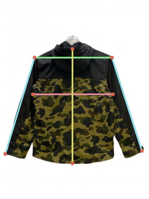 A BATHING APE ナイロンジャケット 紫/黄緑 中古・古着通販】BAPE BY A BATHING APE (ベイプバイアベイシング