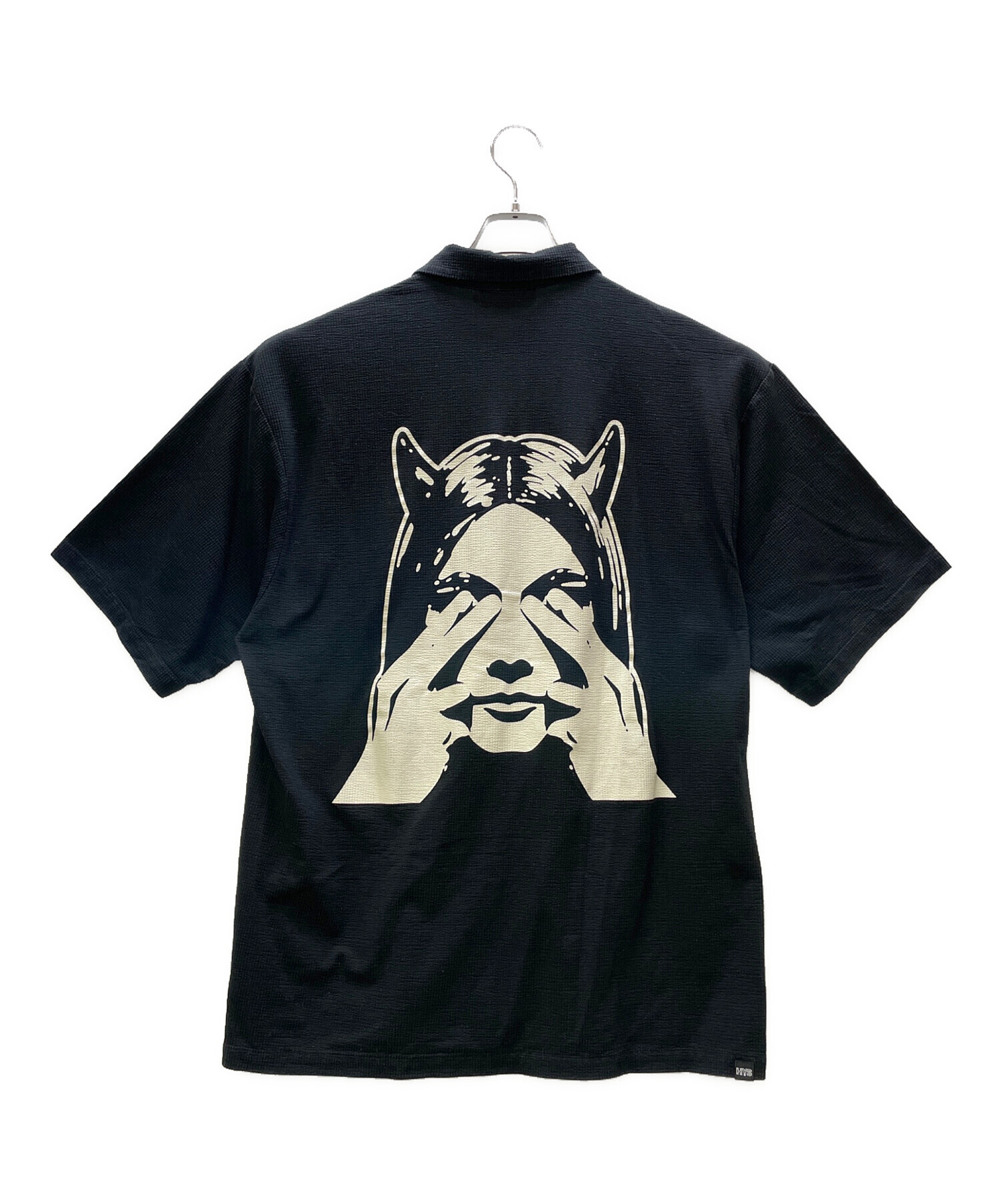 【週末限定セール！】HYSTERIC GLAMOUR 半袖Tシャツ ブラック 中古・古着通販】Hysteric Glamour (ヒステリックグラマー) 半袖シャツ