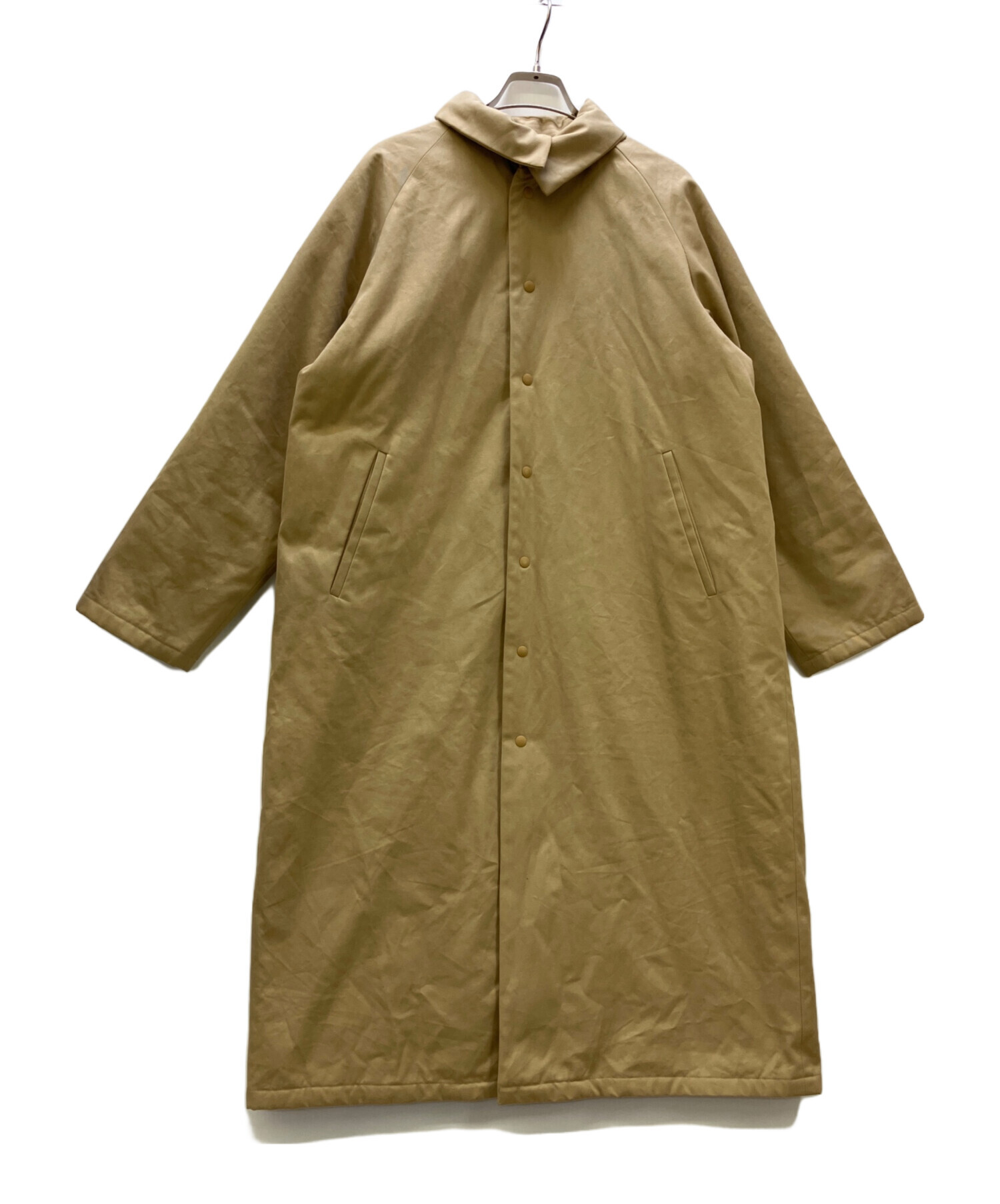 アトリエナルセ中綿コートベージュused美品バッティングコート 中古・古着通販】ATELIER NARUSE (アトリエナルセ) 中綿コート